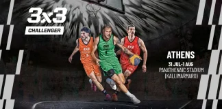 Αθλητές σε αφίσα του FIBA 3x3 Challenger Athens
